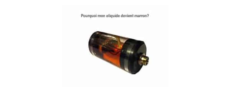 E liquide qui fonce