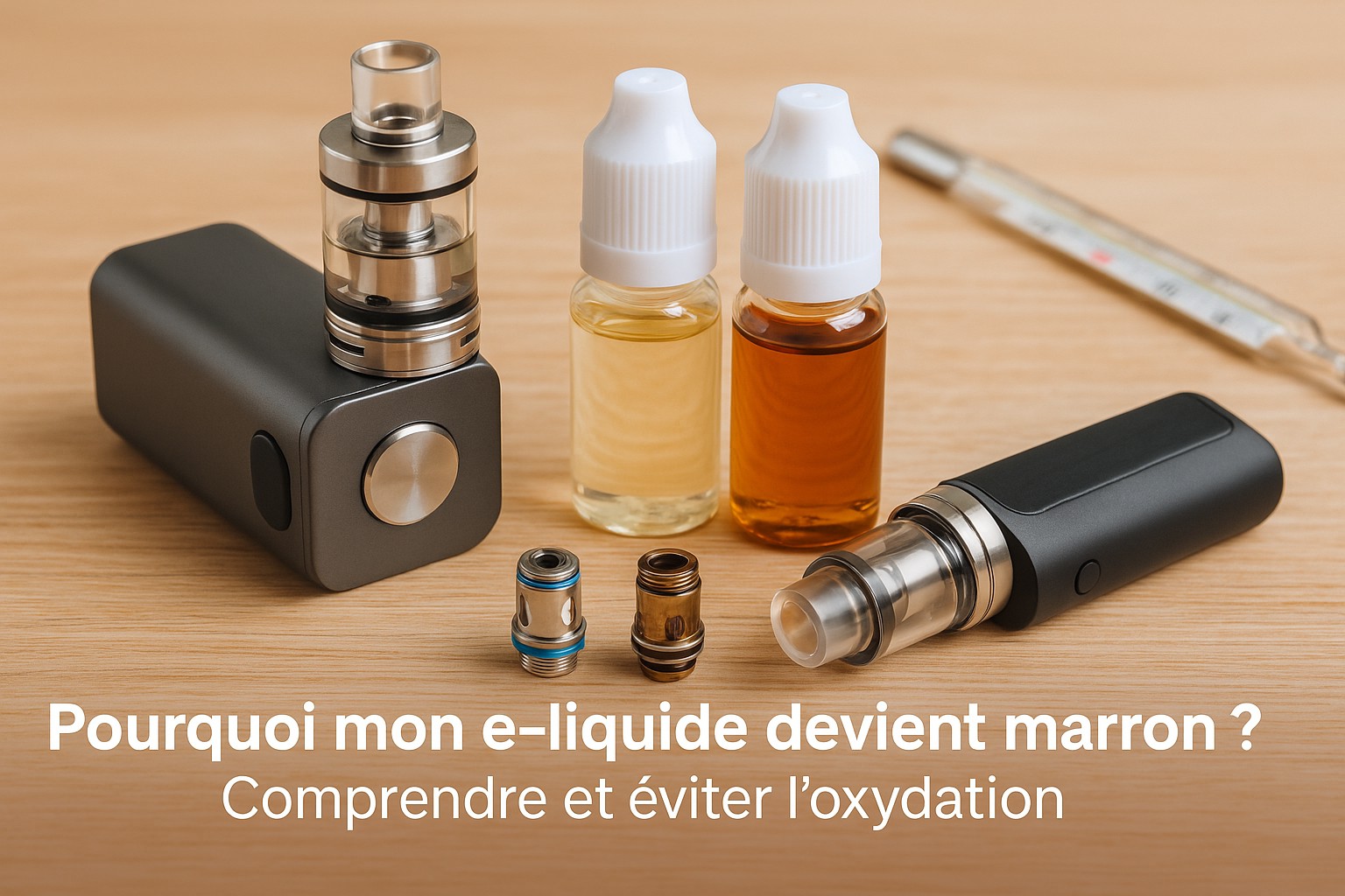 Pourquoi mon e-liquide change de couleur ? Causes et solutions