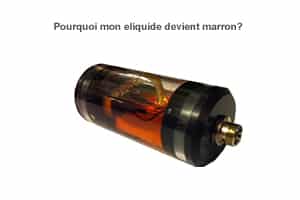 eliquide devient marron E liquide qui fonce