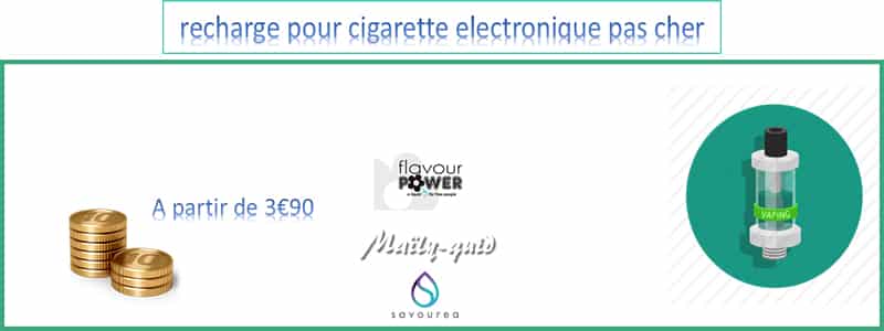 recharge pour cigarette electronique pas cher