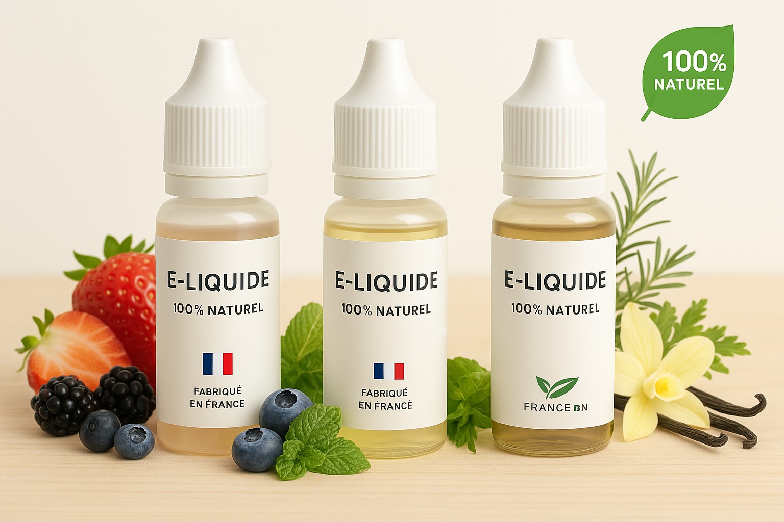 E-liquide Franais aux armes naturels avec livraison rapide