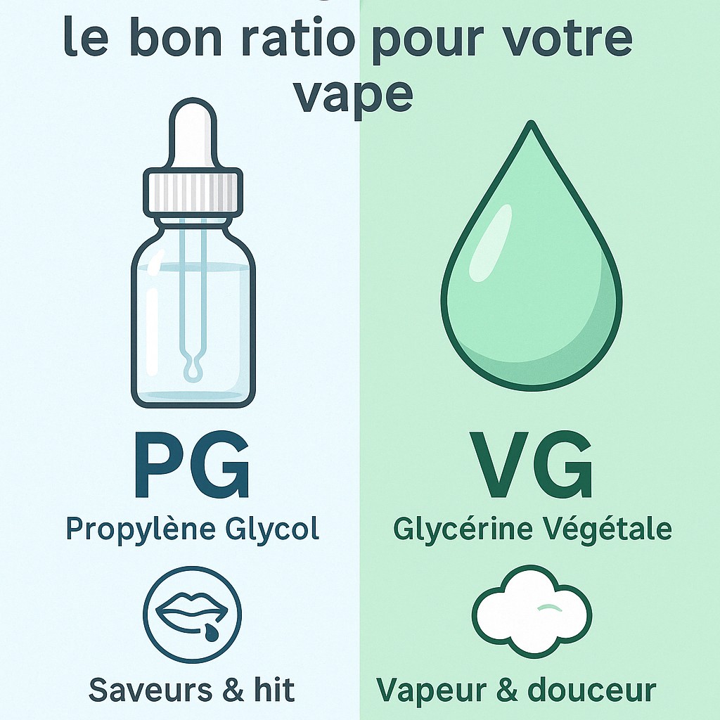 Quel est le meilleur ratio PG/VG pour votre e-liquide ?