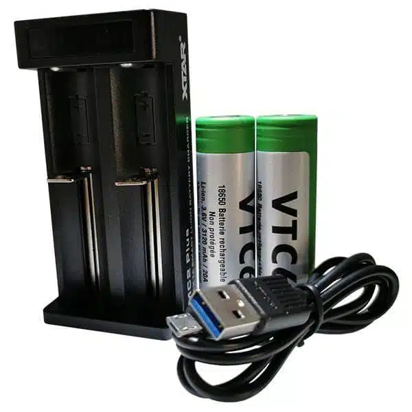 Chargeur deux accus VC2 pour cigarette électronique - XTAR