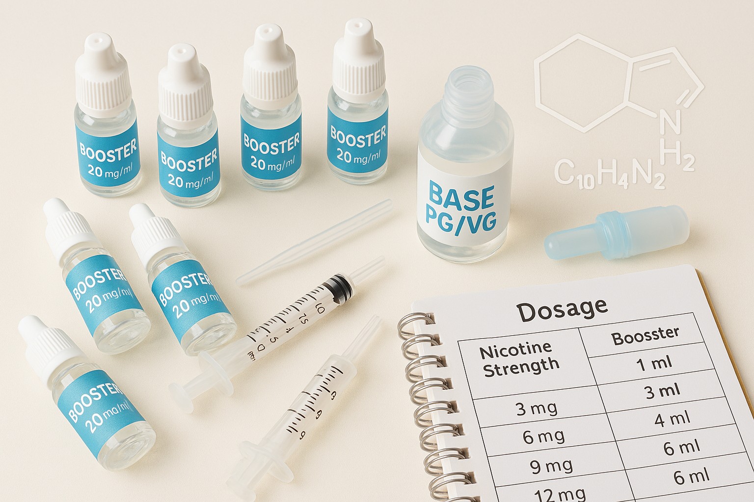 booster e-liquide dosage Comment booster son e-liquide? ajouter de la nicotine à son eliquide