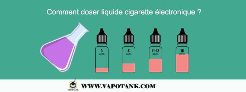 Comment doser liquide cigarette électronique ?