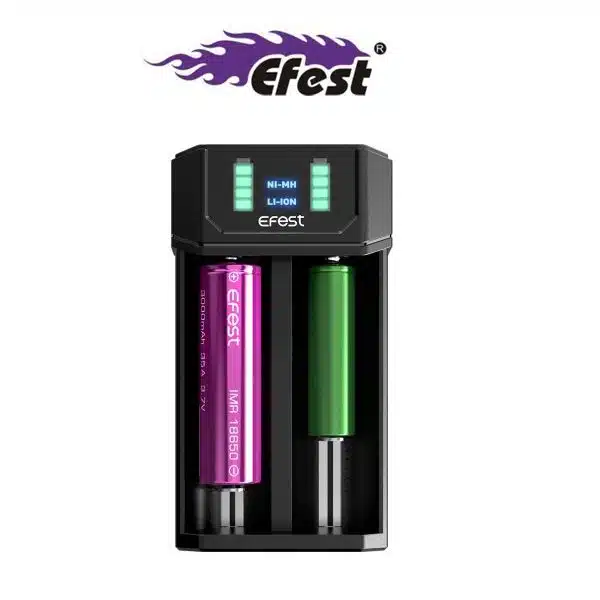Chargeur MEGA USB EFEST - Chargeur accu 18650 / 20700 / 21700