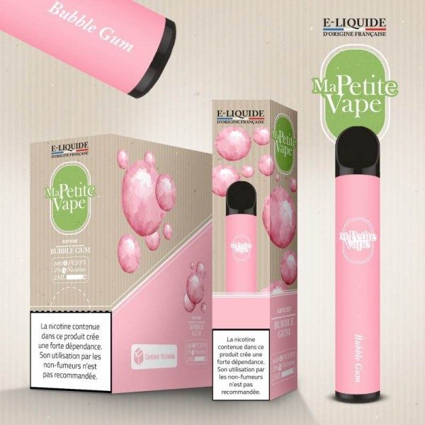 Kit jetable Bubble Gum Ma Petite Vape - Où acheter une cigarette électronique jetable ?