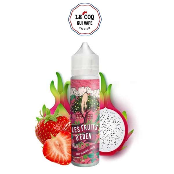 E liquide Fruit du dragon Fraise Le Coq Qui Vape 50ml - Liquide cigarette électronique fruit du dragon