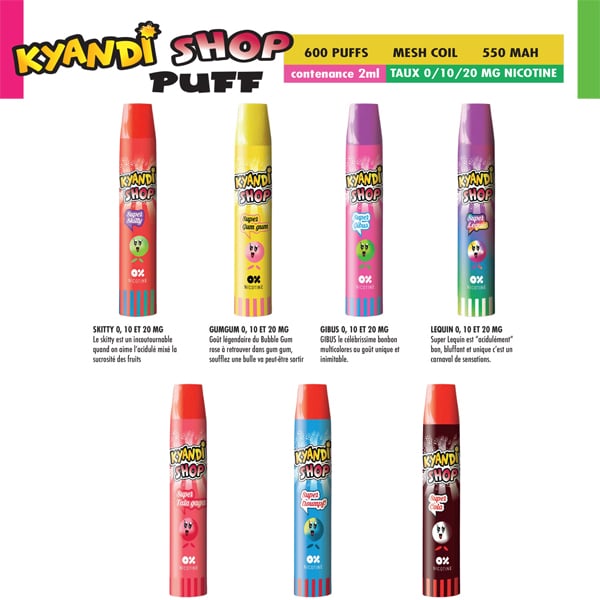 Kit Puff jetable Kyandi Shop - Vers l'interdiction de la Puff en France : Quelles mesures sont envisagées ?