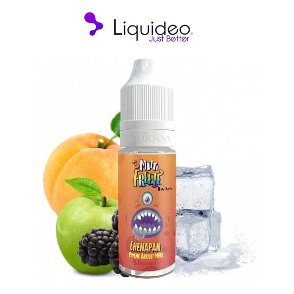 E-liquide Chenapan Pomme Abricot Mûre multi freeze Liquideo