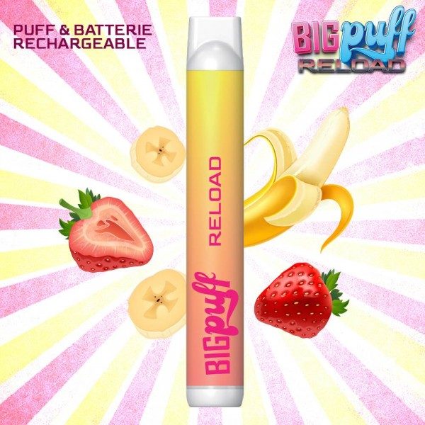 kit banane a la fraise big puff reload - Comment recharger une Puff ?