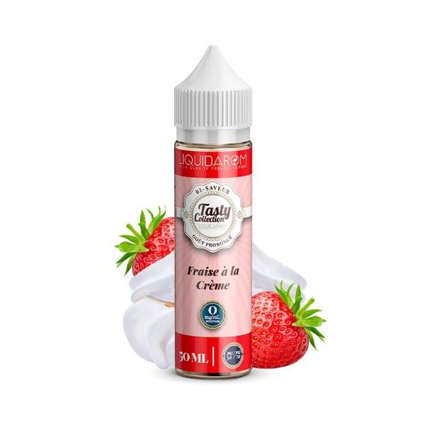 E-liquide Fraise à la crème 10ml Tasty Collection