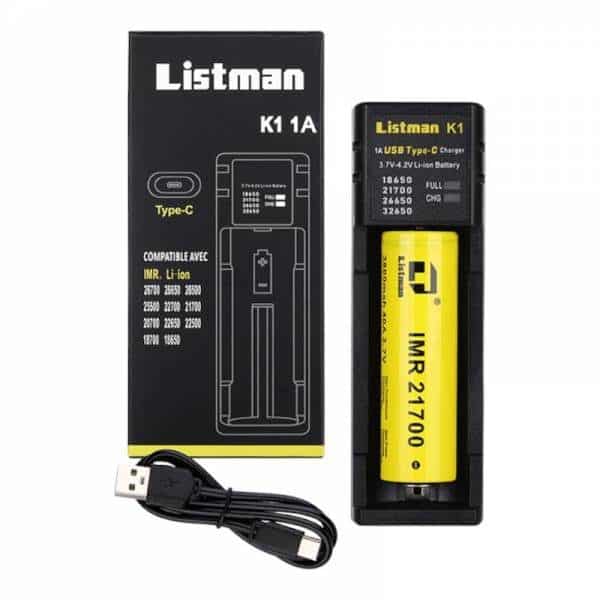 Chargeur K1 1A Listman - Panier