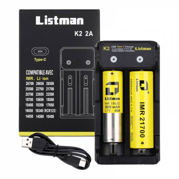 Chargeur accus K2 2A Listman - Panier