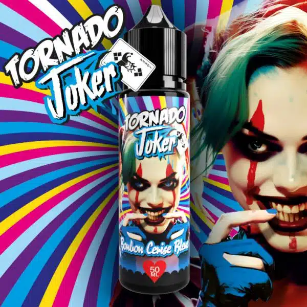 E-liquide Bonbon Cerise Bleue 50ML Tornado Joker Aromazon
