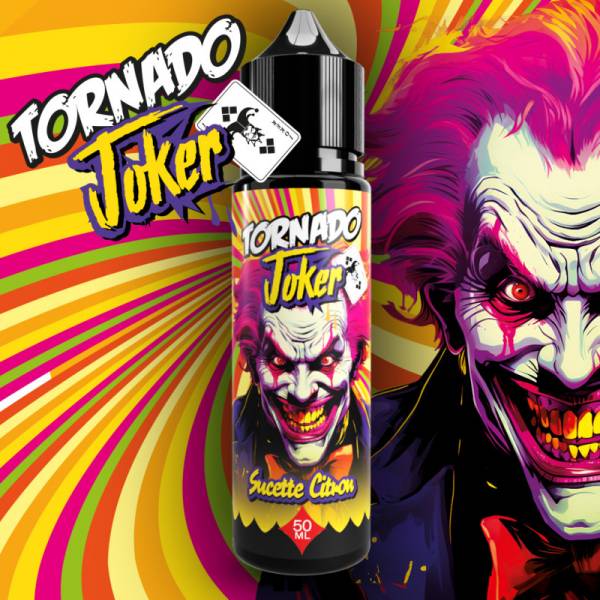 E-liquide Sucette Citron 50ML Tornado Joker Aromazon