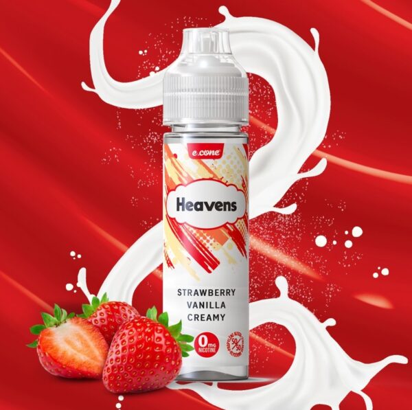 E-liquide Creamy Strawberry 50ml Heavens Vape Maker