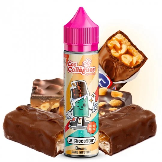 E-liquide Chocolat, Caramel & Cacahuète – Le ChocoStar 50ml – Les Collègues / LiquidArom E-liquide Chocolat, Caramel & Cacahuète – Le ChocoStar 50ml – Les Collègues / LiquidArom