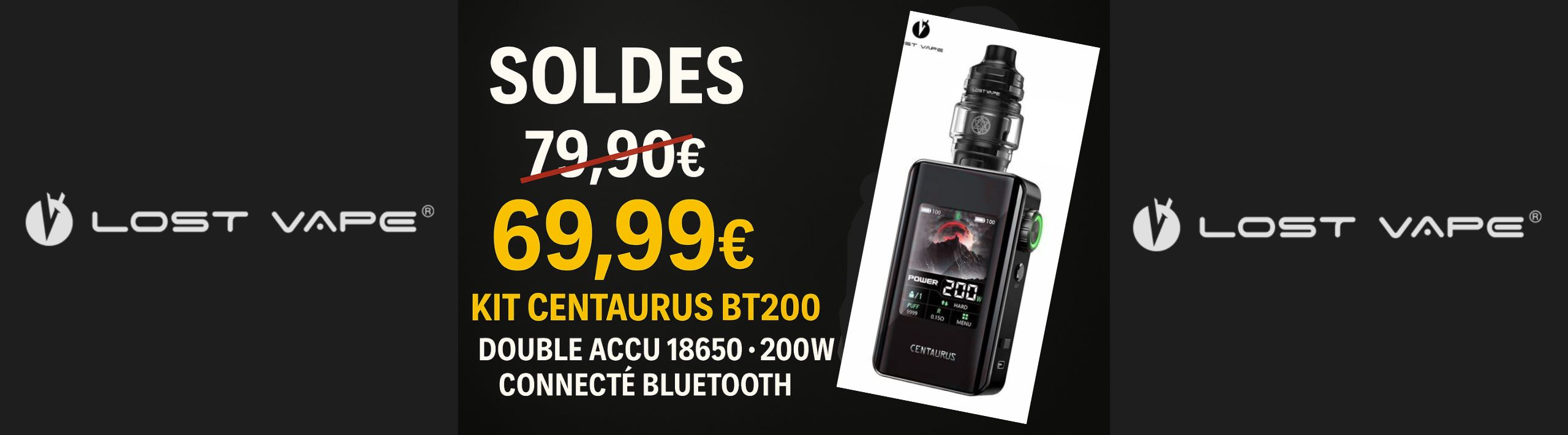 Kit Centaurus BT200 Lost Vape - Achetez vos e-cigarettes discount, e liquides pas chers et accessoires de vape en ligne