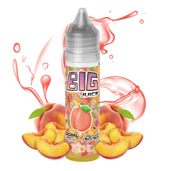 E-liquide Pêche 50ml – Big Juice E-liquide Pêche 50ml – Big Juice