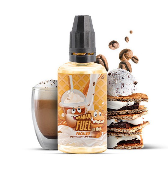 Arôme Concentré DIY Café, Lait, Biscuit & Vanille – Puchino 30ml – Graham Fuel / Maison Fuel Arôme Concentré DIY Café, Lait, Biscuit & Vanille – Puchino 30ml – Graham Fuel / Maison Fuel