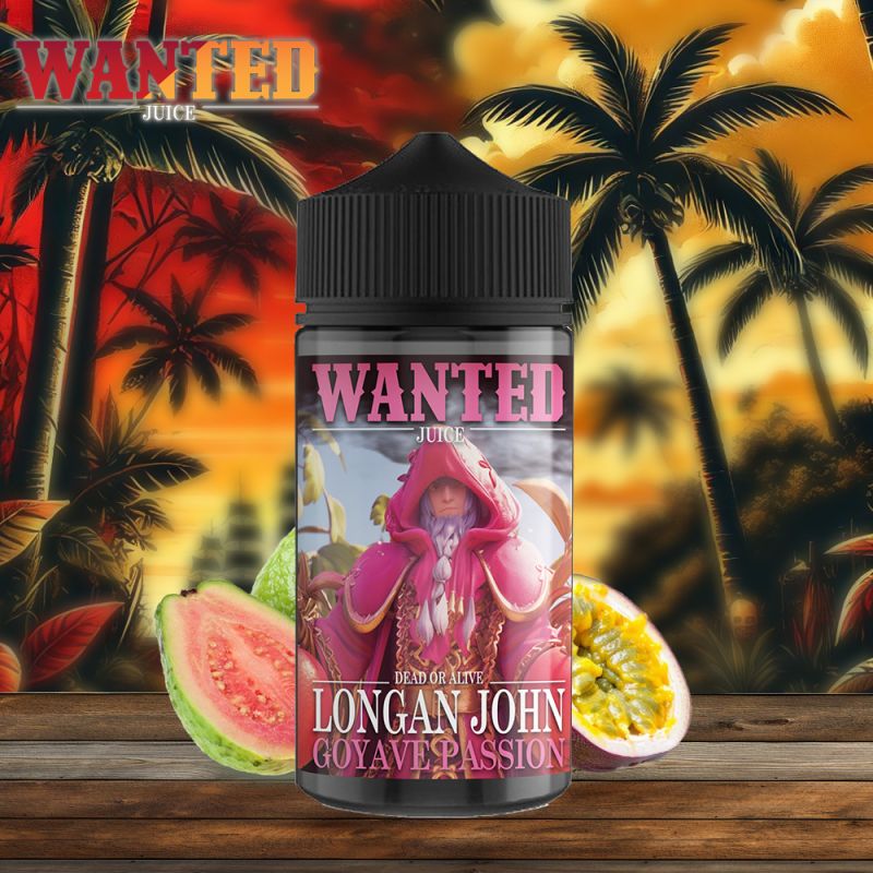 E-liquide Goyave & Passion – Longan John 200ml – Wanted Juice E-liquide Goyave & Passion – Longan John 200ml – Wanted Juice