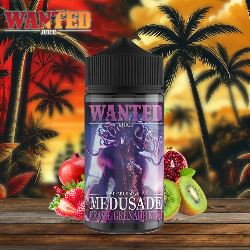 E-liquide Grenade, Fraise & Kiwi – Medusade 200ml – Wanted Juice E-liquide Grenade, Fraise & Kiwi – Medusade 200ml – Wanted Juice