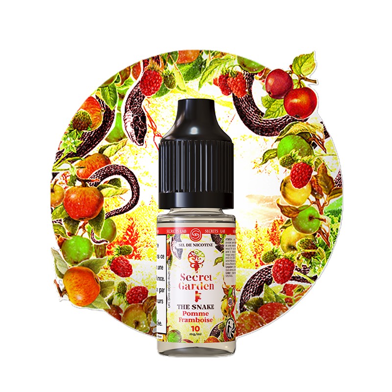 E-liquide Pomme & Framboise – The Snake Salt 10 ml – Secret Garden / Secret’s Lab E-liquide Pomme & Framboise – The Snake Salt 10 ml – Secret Garden / Secret’s Lab