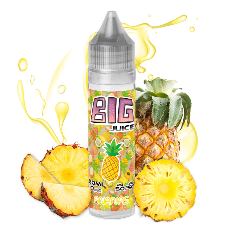E-liquide Ananas 50ml – Big Juice – Fruité 50/50 E-liquide Ananas 50ml – Big Juice – Fruité 50/50