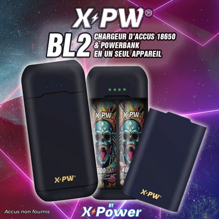 Chargeur Accus 18650 BL2 – Power Bank 8000mAh – X-Power