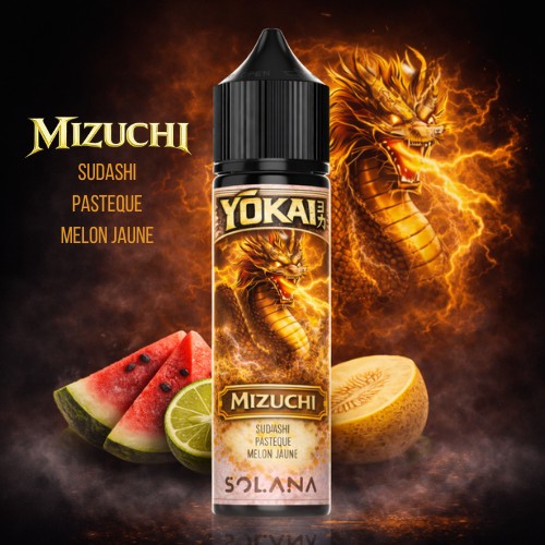 E-liquide Sudashi, Pastèque, Melon & Fraîcheur – Mizuchi 50ml – Yokai / Solana
