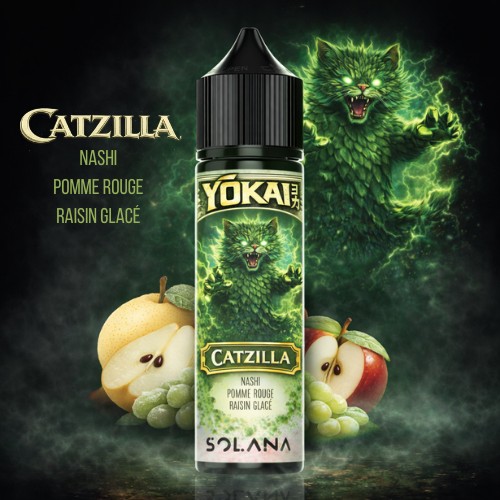 E-liquide Nashi, Pomme, Raisin & Fraîcheur – Catzilla 50ml – Yokai / Solana