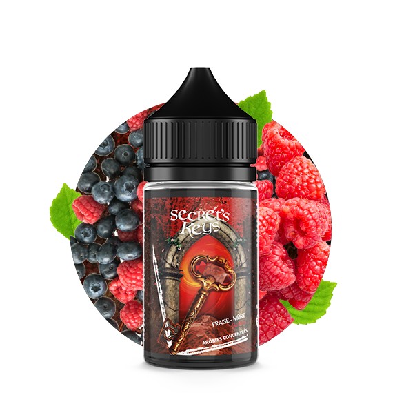 Arôme Concentré DIY Fraise, Mûre, Cassis, Framboise & Fraîcheur – Red Key 30ml – Secret’s Keys / Secret’s Lab