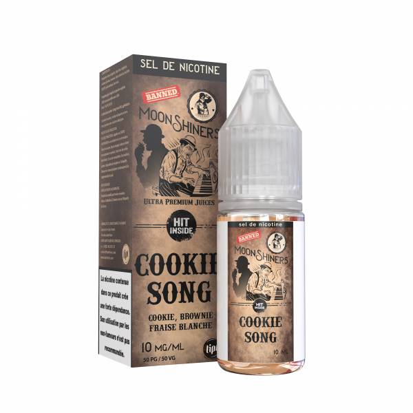 E-liquide Cookie, Brownie & Fraise – Cookie Song 10ml (Sel de Nicotine) – Moonshiners / Le French Liquide