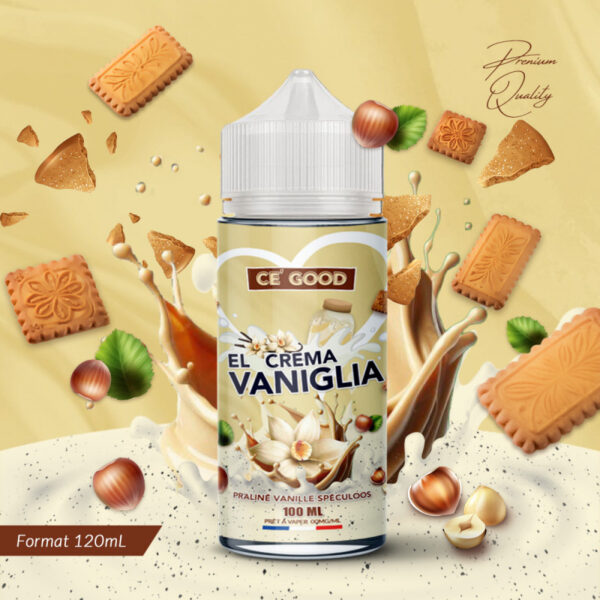 el crema vaniglia 100ml ce good pas cher 600x600 - Achetez vos e-cigarettes discount, e liquides pas chers et accessoires de vape en ligne