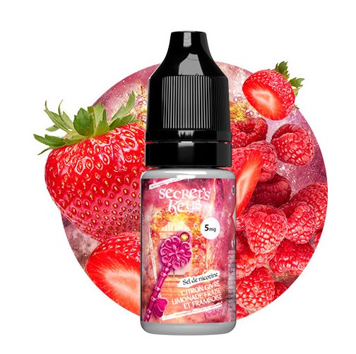 E-liquide Limonade Citron, Fraise, Framboise & Fraîcheur – Pink Key Salt 10ml (Sel de Nicotine) – Secret’s Keys / Secret’s Lab
