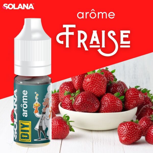 Arôme Concentré DIY Fraise 10ml – Solana Arôme Concentré DIY Fraise 10ml – Solana