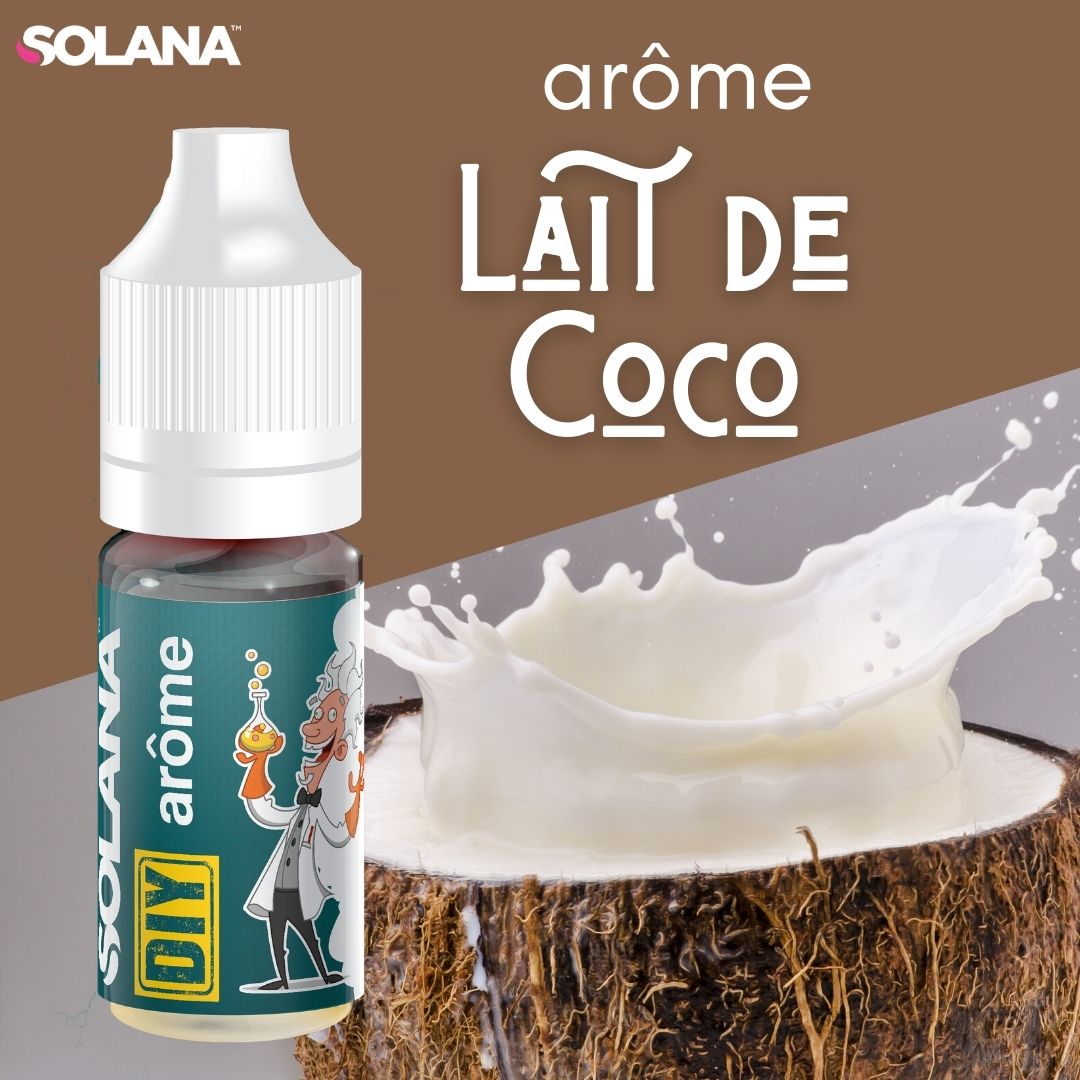 Arôme Concentré DIY Lait de Coco 10ml – Solana Arôme Concentré DIY Lait de Coco 10ml – Solana