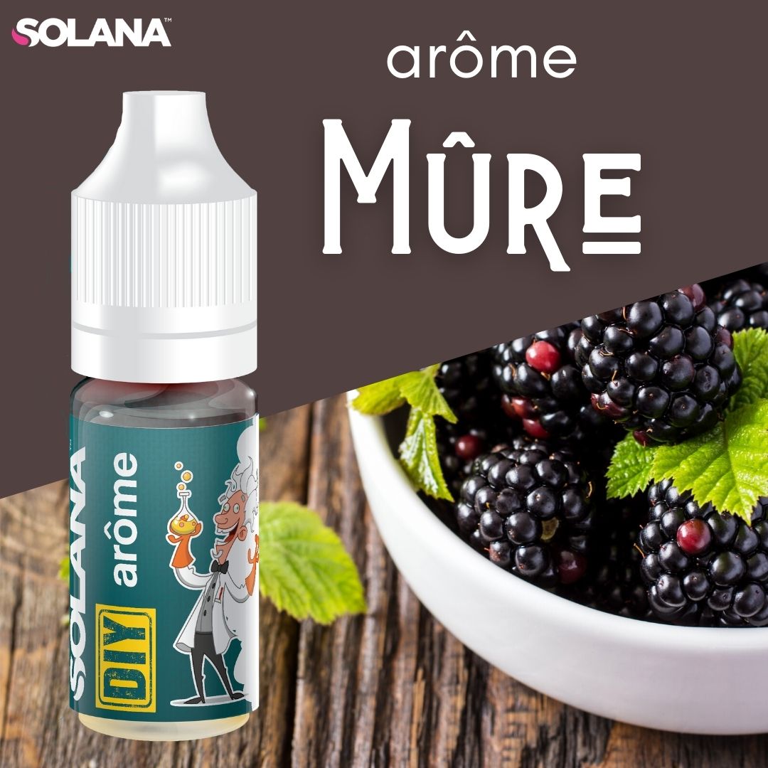 Arôme Concentré DIY Mûre 10ml – Solana Arôme Concentré DIY Mûre 10ml – Solana