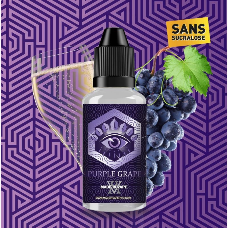Arôme Concentré DIY Raisin Glacé & Champagne – Purple Grape 30ml – Made in Vape Arôme Concentré DIY Raisin Glacé & Champagne – Purple Grape 30ml – Made in Vape
