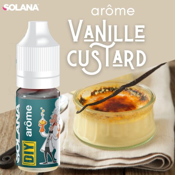 Arôme Concentré DIY Vanille Custard 10ml – Solana Arôme Concentré DIY Vanille Custard 10ml – Solana
