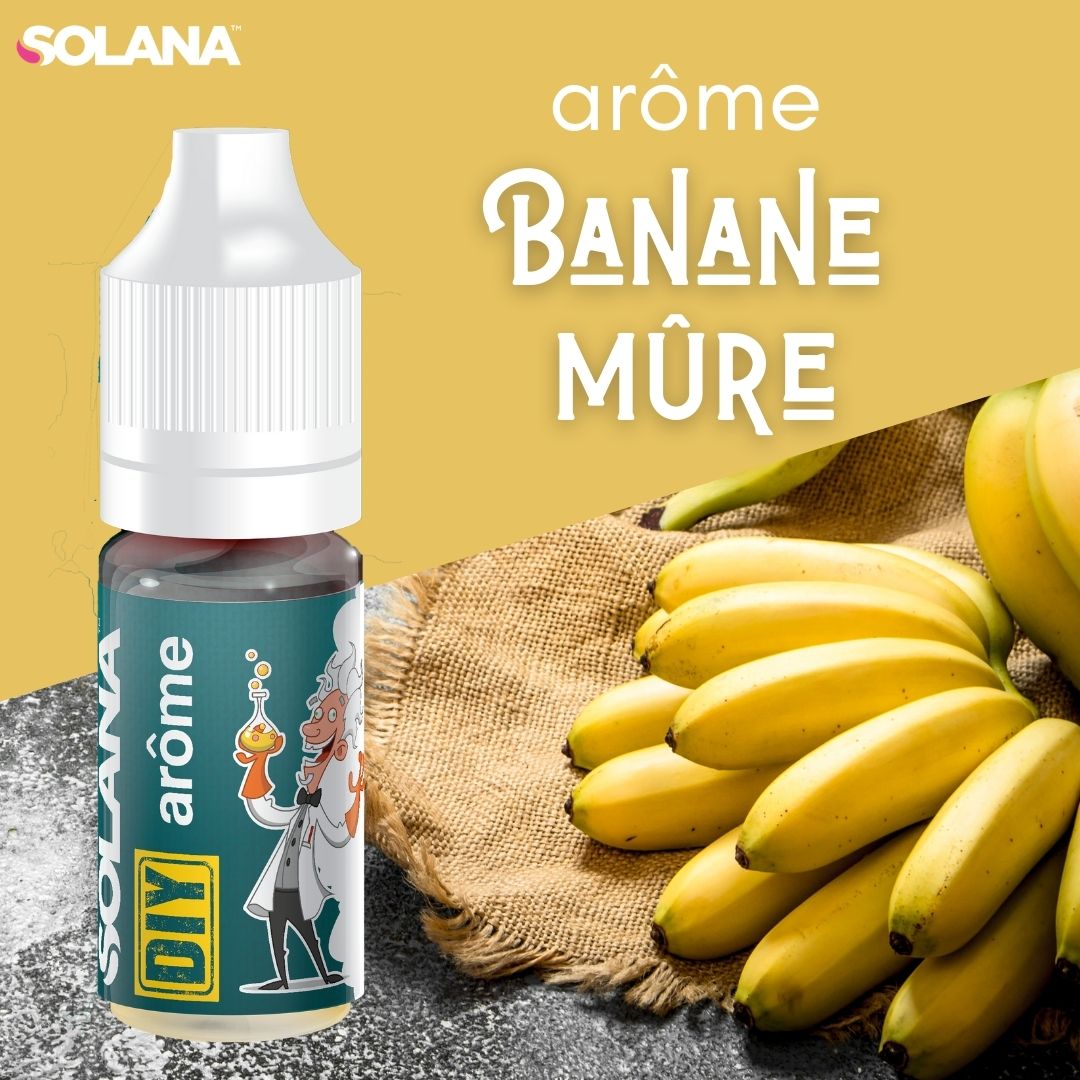 Arôme Concentré DIY Banane 10ml – Solana Arôme Concentré DIY Banane 10ml – Solana
