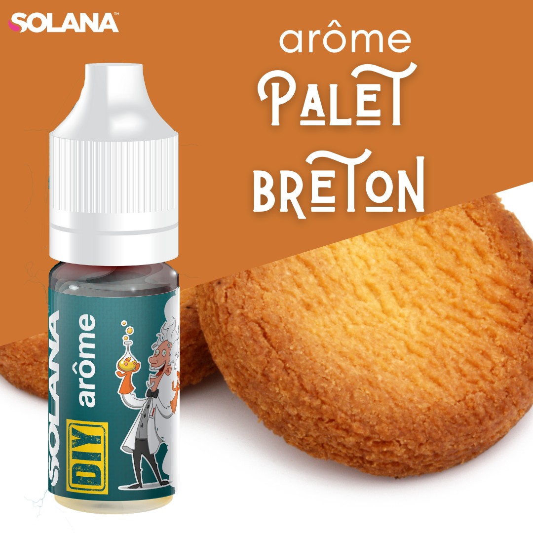 Arôme Concentré DIY Palet Breton 10ml – Solana Arôme Concentré DIY Palet Breton 10ml – Solana
