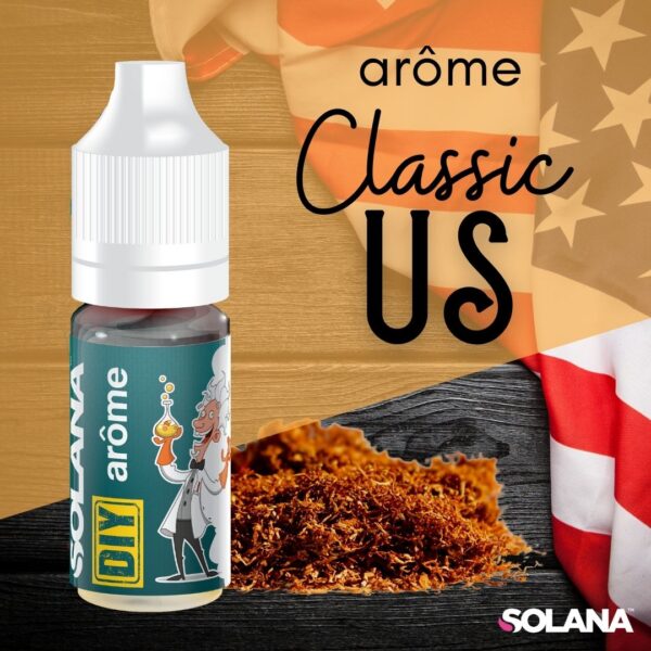 Arôme Concentré DIY Tabac Classic US 10ml – Solana Arôme Concentré DIY Tabac Classic US 10ml – Solana