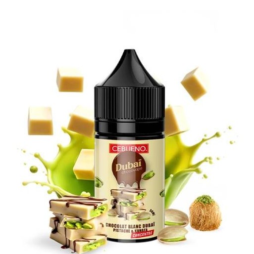 Arôme Concentré DIY Chocolat Blanc, Kunafa & Pistache – Dubai Chocovape White 30ml – Cebueno Arôme Concentré DIY Chocolat Blanc, Kunafa & Pistache – Dubai Chocovape White 30ml – Cebueno