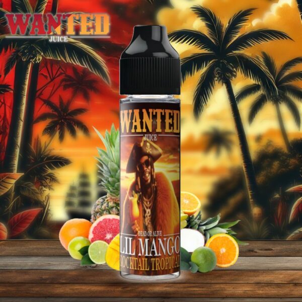 E-liquide Ananas, Mangue, Agrumes & Fraîcheur – Lil Mango 50ml – Wanted Juice E-liquide Ananas, Mangue, Agrumes & Fraîcheur – Lil Mango 50ml – Wanted Juice