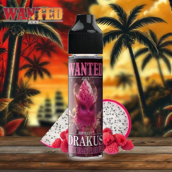 E-liquide Fruit du Dragon & Framboise – Drakus 50ml – Wanted Juice E-liquide Fruit du Dragon & Framboise – Drakus 50ml – Wanted Juice